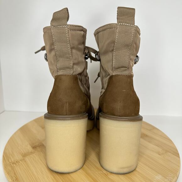 Dolce Vita Celida Lace Up Lug Sole Chunky Heeled Hiking Boot Size 6.5 - Picture 5 of 9